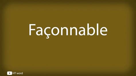 how to say faconnable.